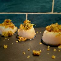 coquilles met walnoten pesto